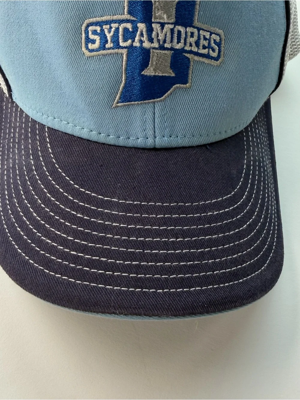 Indiana State University Sycamores Mesh Fitted Trucker Baseball Cap Hat Size S M